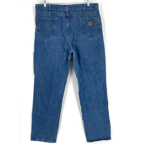 Carhartt Relaxed Fit Jeans Blue Men’s Size 42x34 - Picture 2 of 7